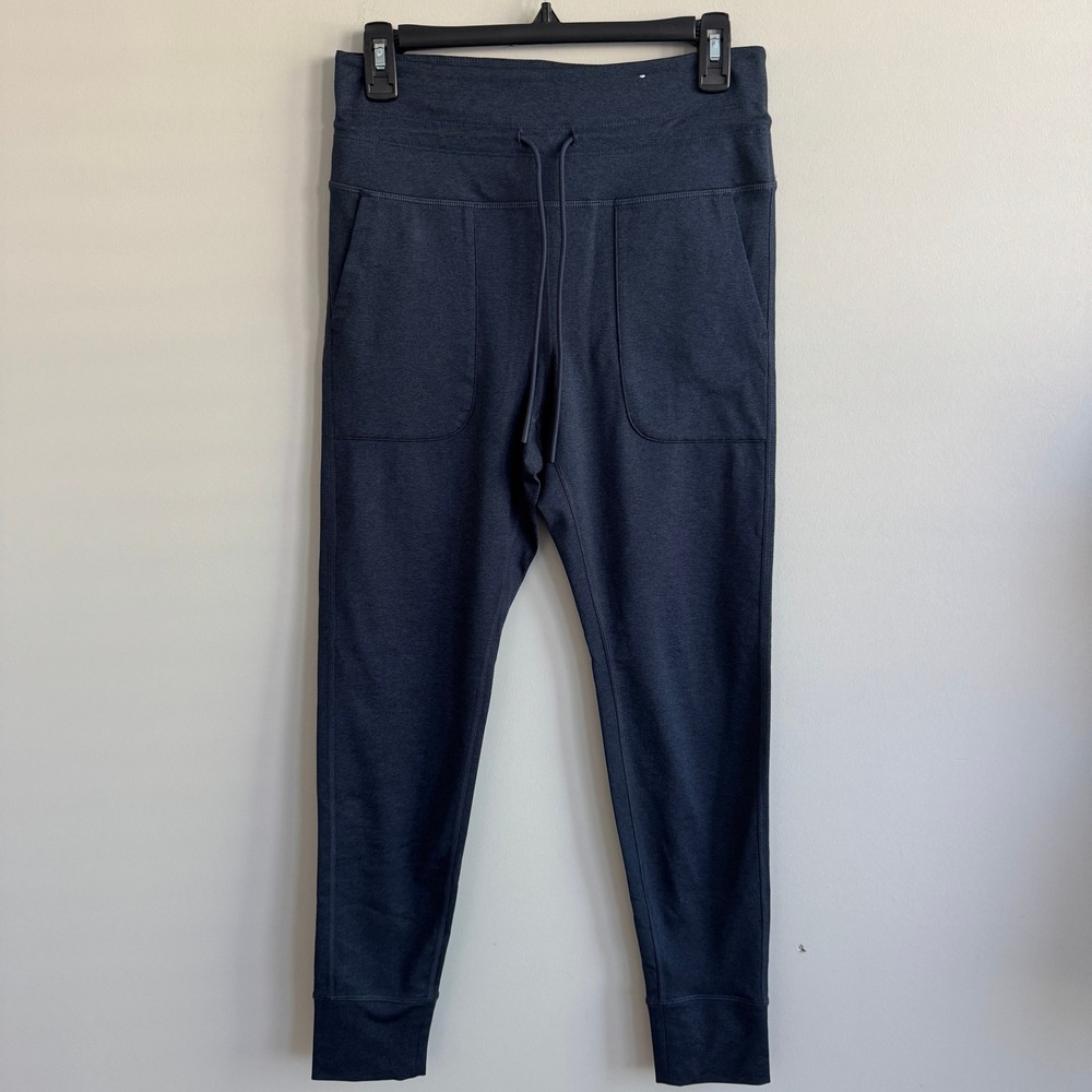Old Navy CloudComfy Joggers Navy Blue Heathered Tapered Sweatpants Womens Medium